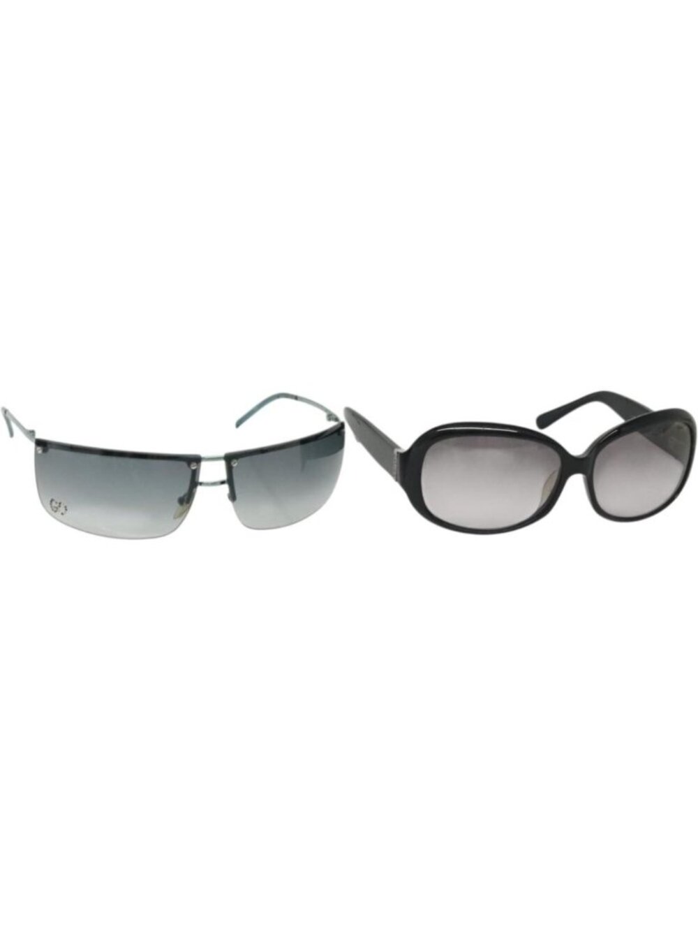 GUCCI Celine Sunglasses Plastic 2 Set Black Green